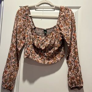 Wild Fable floral crop top Size M